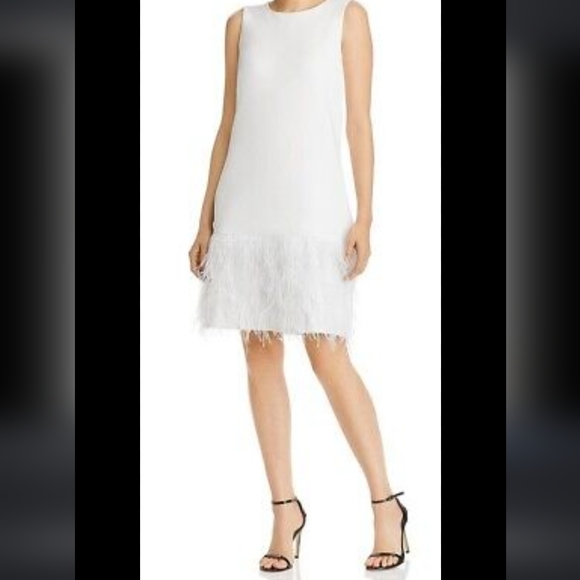 Sam Edelman Feather Hem Sheath Dress, US 8 NWT - Picture 16 of 16